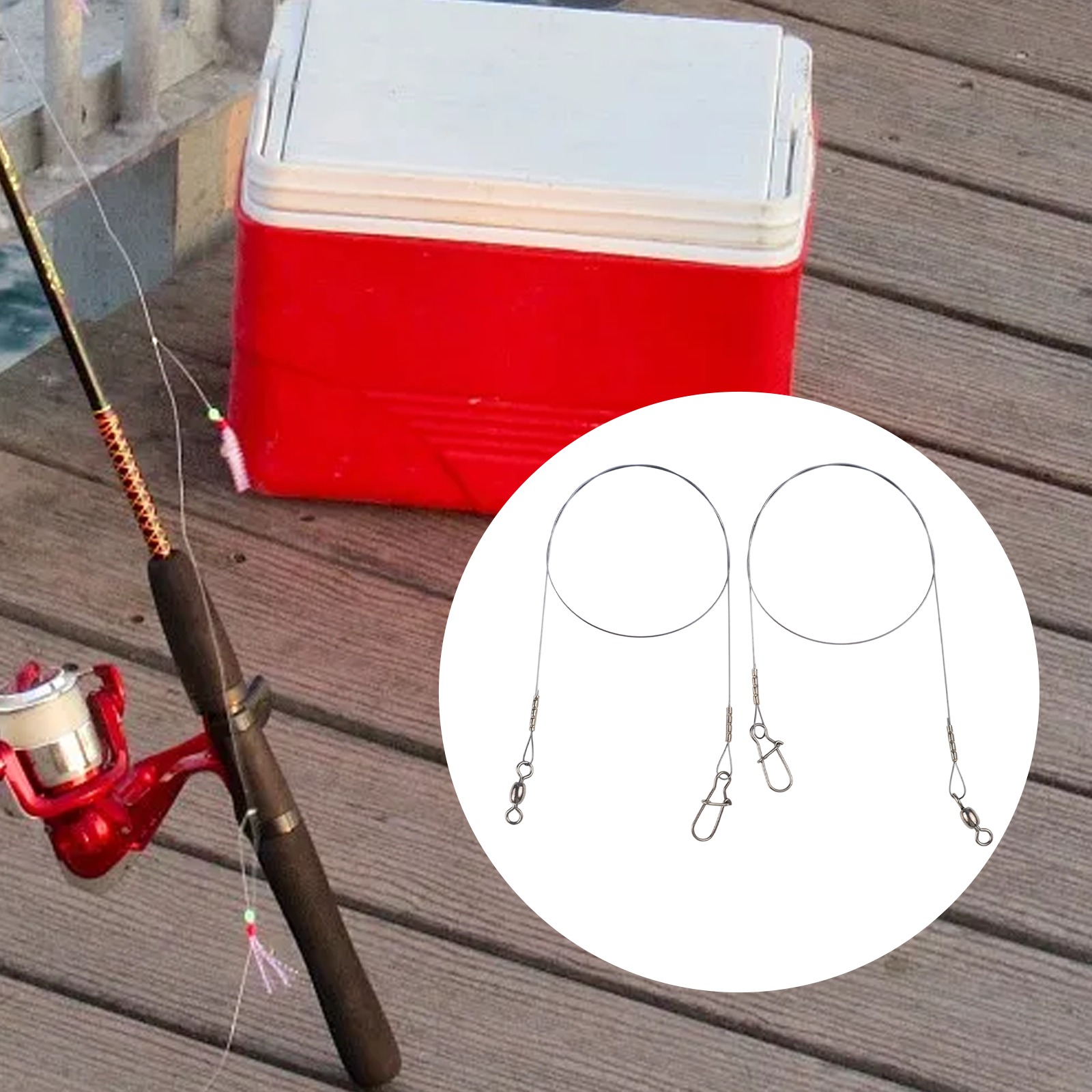 Fishing Line Winder - 2pc Angeln Titan Draht Vorfach Linie