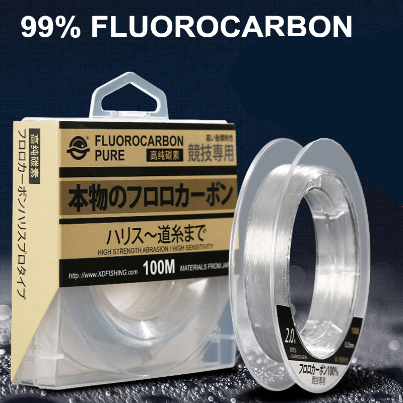 Fluorocarbon Line - 99% Fluor kohlen wasserstoff Angelschnur m