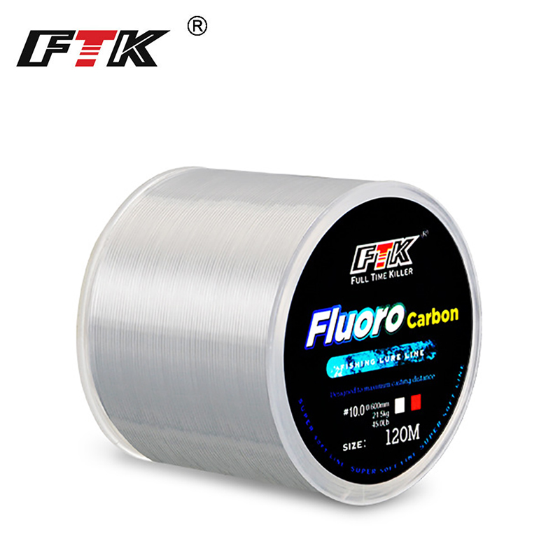 Fluorocarbon Line - FTK 120 m Angelschnur 0,2 mm-0,6