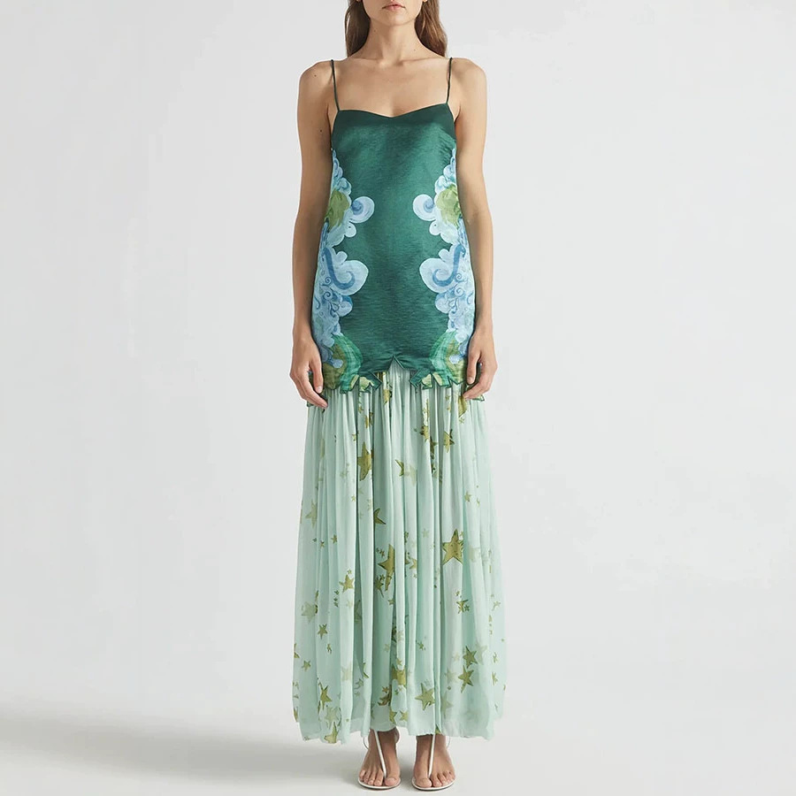 Fly Line - Shpmishal Damen 2-teiliges Rock-Set 2026: Satin-Top