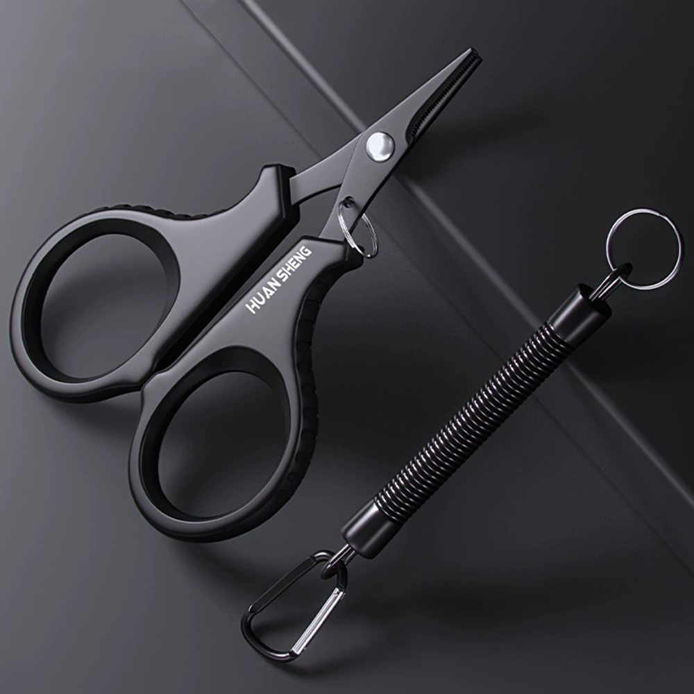 Fishing Line Cutter - 1set Titan Beschichtung Edelstahl Angeln Scissor