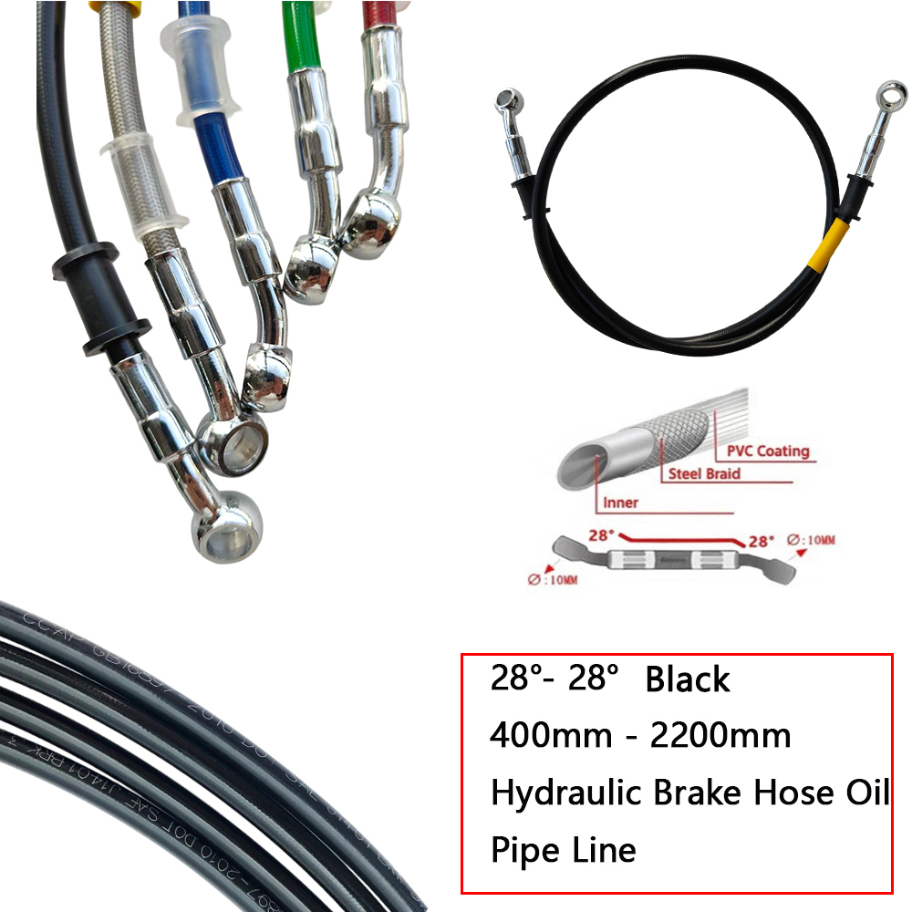 Braided Line - 28 ° -28 ° Schwarzer geflochtener