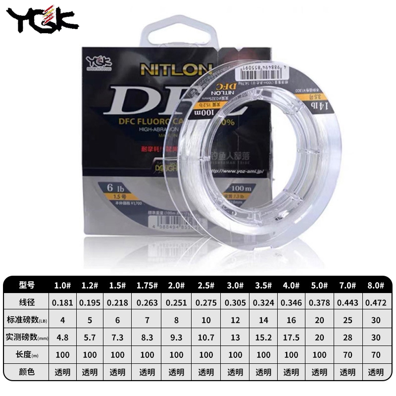 YGK Original DFC Carbon-Angels – Fluorocarbon Line Bewertung und Preis