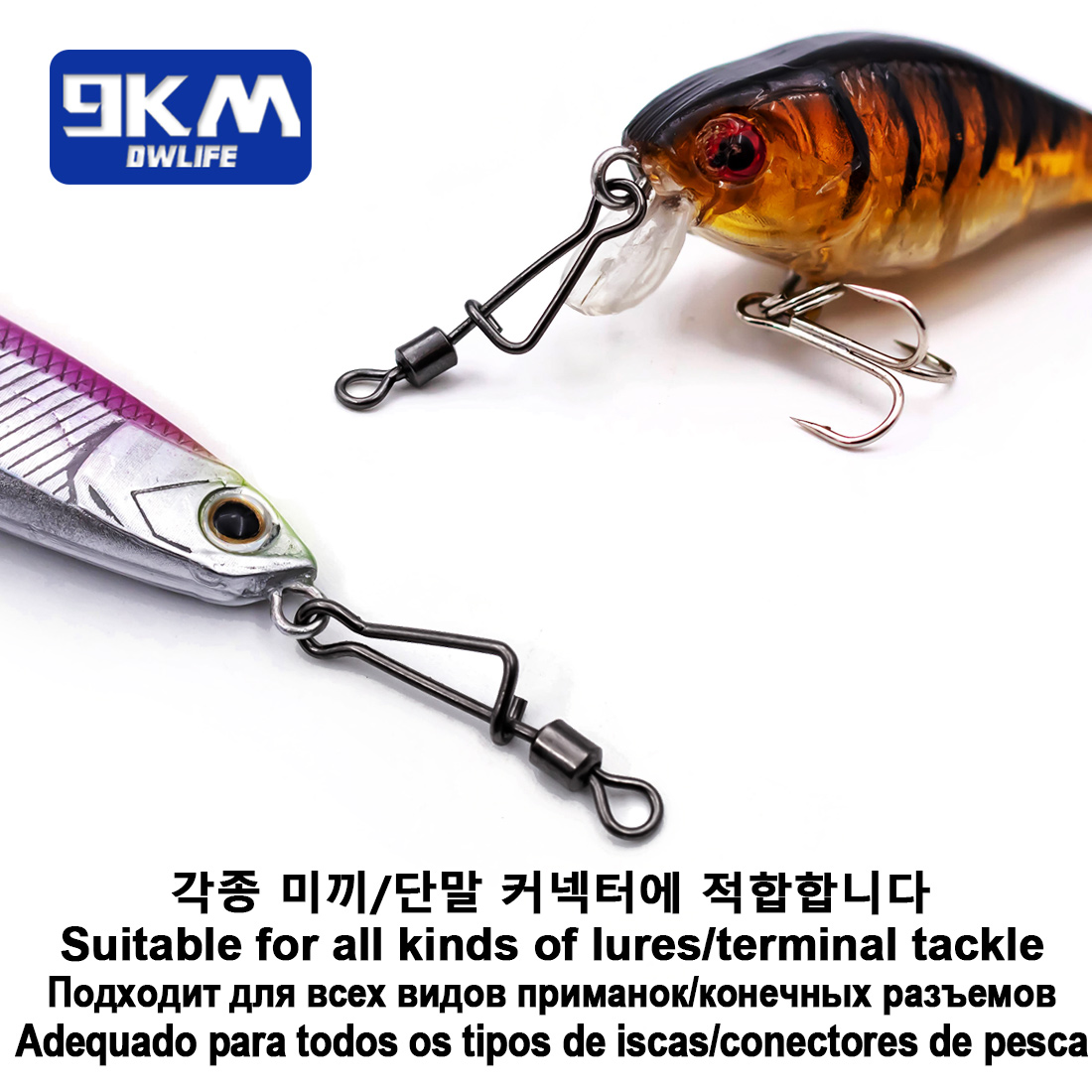 9KM Barrel Swivel Italian Snap – Monofilament Line Bewertung und Preis