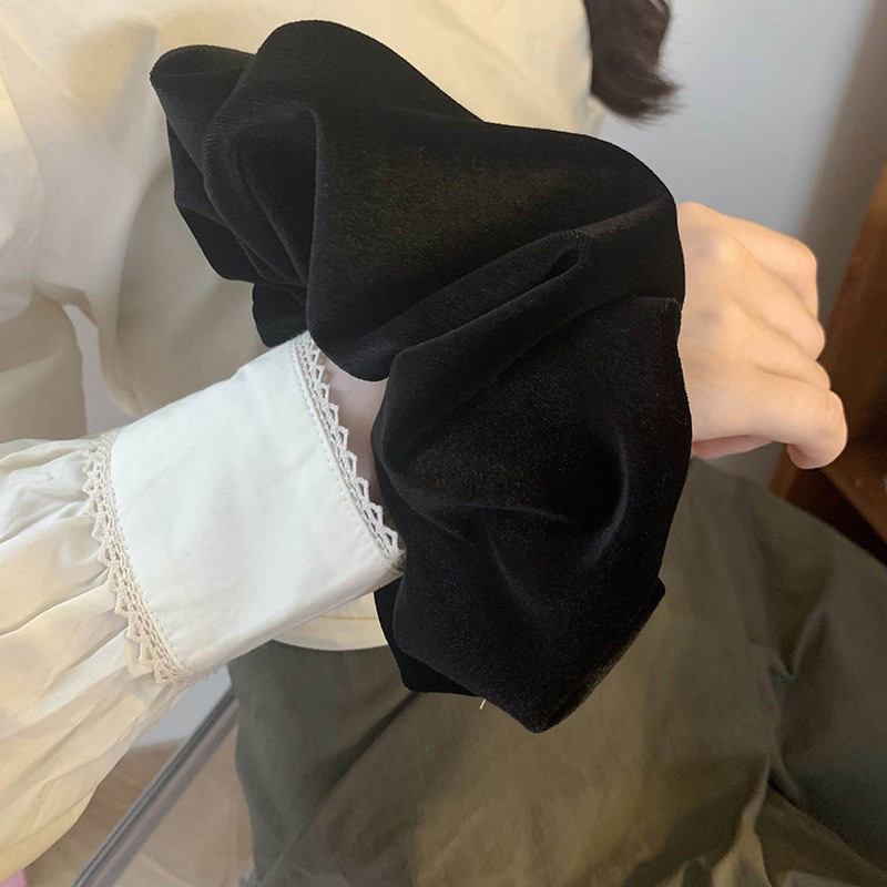 Oversize Schwarz Samt Scrunchi – Freshwater Line Bewertung und Preis